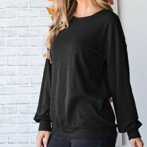 Heimish 3XL Solid Black Top~Brand New With Tags!